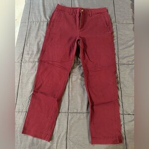 J. Crew Women's Burgundy Girlfriend Chinos